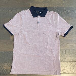 Banana Republic Light Pink Polo with Dark Blue Trim